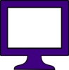 Computer Monitor Purple Frame Clip Art