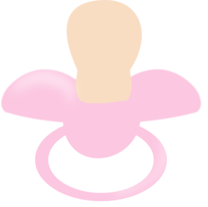 Pink Pacifier Clip Art