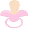 Pink Pacifier Clip Art