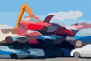 Cloned Cars Scrap Yard Clip Art