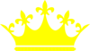 Queen Crown Logo Yellow Clip Art