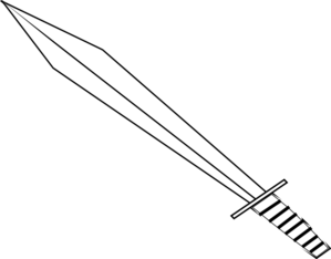 Tanjiro Sword Outline