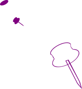 Purple-pin Clip Art
