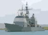 Uss Chosin (cg 65) Returns To Sea. Clip Art