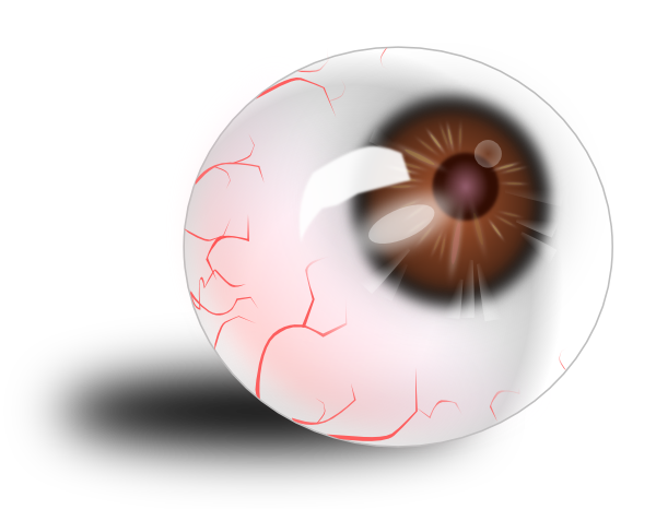Eyeball Brown Bloodshot Clip Art at Clker.com - vector clip art online