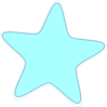 Light Blue Star Clip Art