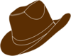 Brown Cowgirl Hat Clip Art