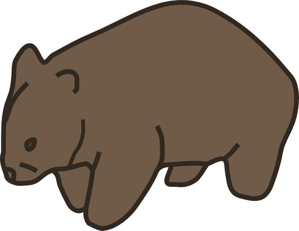 Wombat Clip Art at Clker.com - vector clip art online, royalty free