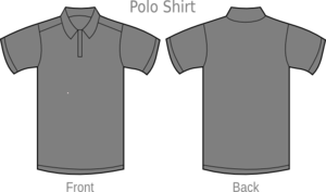 Polo Shirt Grey2 Clip Art at Clker.com - vector clip art online ...