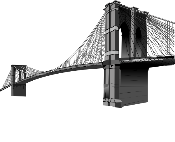 Brooklyn Bridge Only Clip Art at Clker.com - vector clip art online