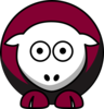 Sheep - Fordham Rams - Team Colors - College Football Clip Art