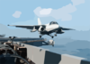 S-3b Viking Launches From Uss Lincoln Clip Art