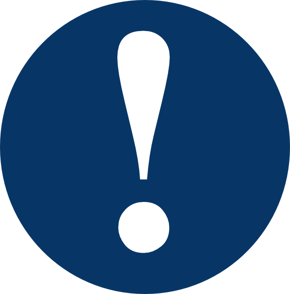 Dark Blue Caution Clip Art at Clker.com - vector clip art online