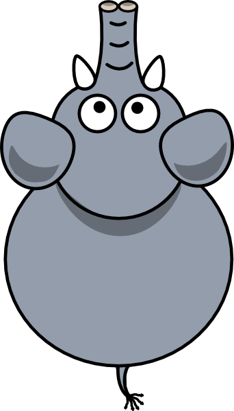 Elephant Top View Clip Art at Clker.com - vector clip art online