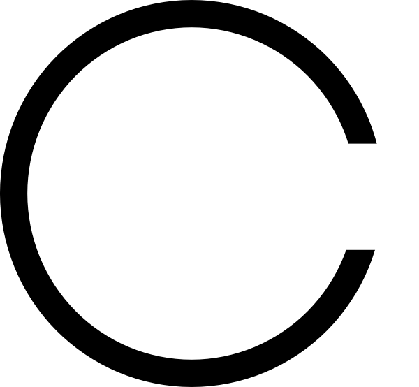 Circle C, Facing Right Clip Art at Clker.com - vector clip art online
