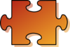 Jigsaw Orange Puzzle Piece Clip Art