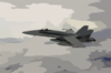 An F/a-18c Hornet Patrols The Skies Clip Art