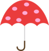 Polka Dot Umbrella Clip Art