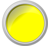 Push Button Yellow Glossy Clip Art