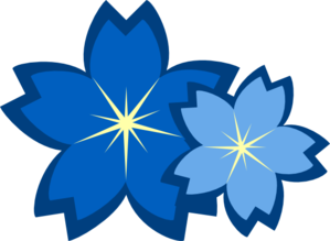 Blue Flowers Clip Art at Clker.com - vector clip art online, royalty