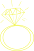 Diamond Ring Yellow Clip Art