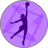 Netball Lilac Clip Art