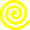 Yellow Spiral Clip Art