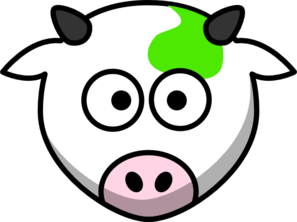 Green Cow Clip Art