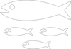Fish Family White Clip Art