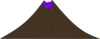 Purple Volcano Clip Art