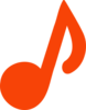 Orange Note Clip Art