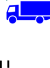 Blue Lorry Clip Art