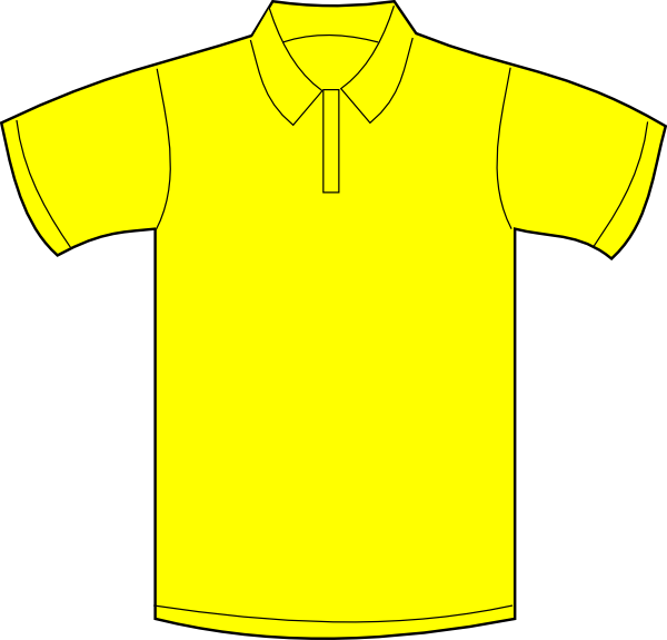 Yellow Polo Shirt Clip Art at Clker com vector clip art 