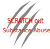 Scratch Out Substance Abuse Logo Clip Art