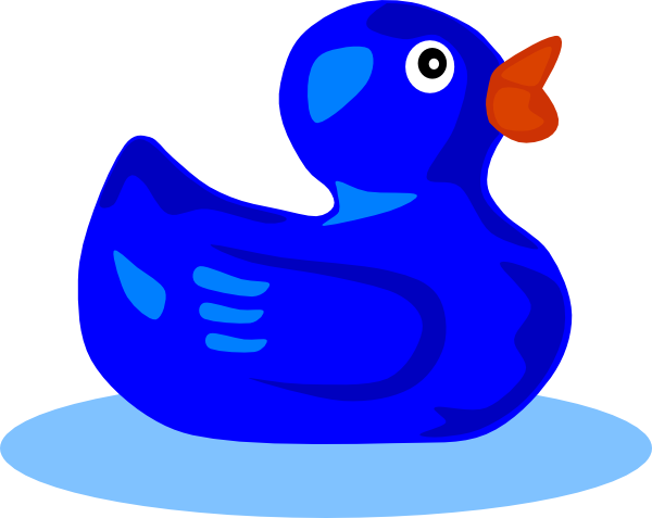 Blue Duck Clip Art at Clker.com - vector clip art online, royalty free