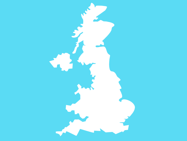 Uk Map Blue Clip Art at Clker.com - vector clip art online, royalty