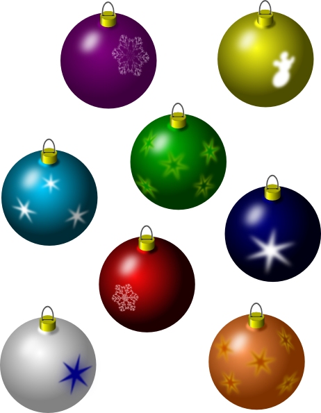 Christmas Ornaments Clip Art at Clker.com - vector clip art online ...