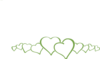 Green Hearts Clip Art