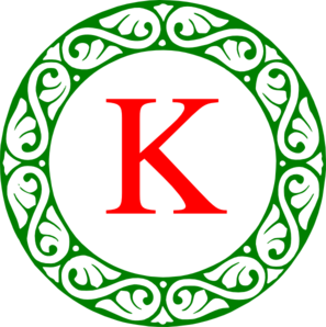 Letter K Monogram Clip Art