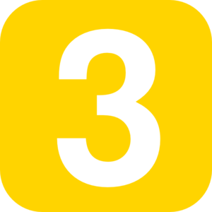Yellow Number 3 Clip Art