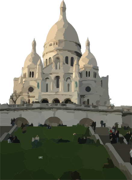 Sacre Couer, Paris, France Clip Art at Clker.com - vector clip art