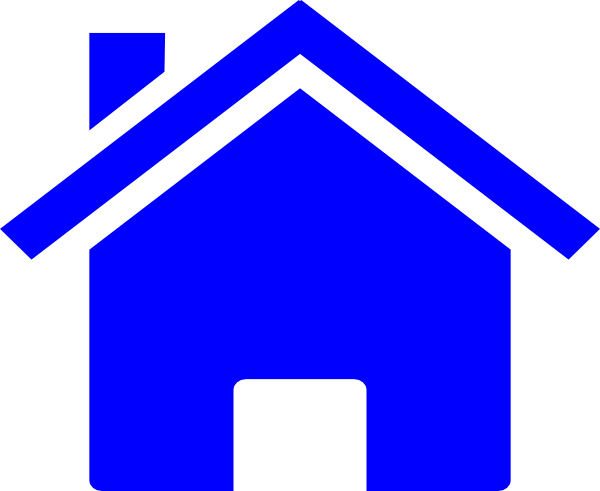 Blue Small House Clip Art at Clker.com - vector clip art online