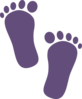 Twilight Foot Prints Clip Art