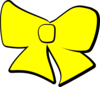 Yellow Bow Clip Art