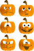Pumpkin Faces Clip Art