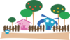 Cartoon Village Clip Art