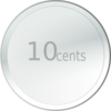 Ten Cent Coin Clip Art