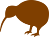 Brown Kiwi Clip Art