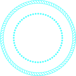 Blue Rope Circle Frame Clip Art