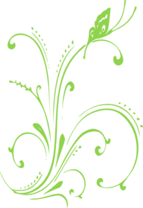 Butterfly Scroll Clip Art